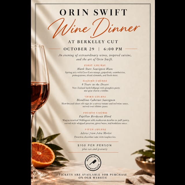 Orin Swift Wine Dinner
